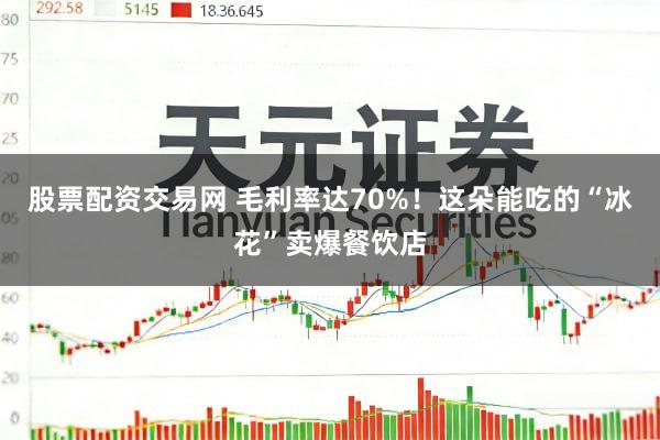 股票配资交易网 毛利率达70%!这朵能吃的“冰花”卖爆餐饮店